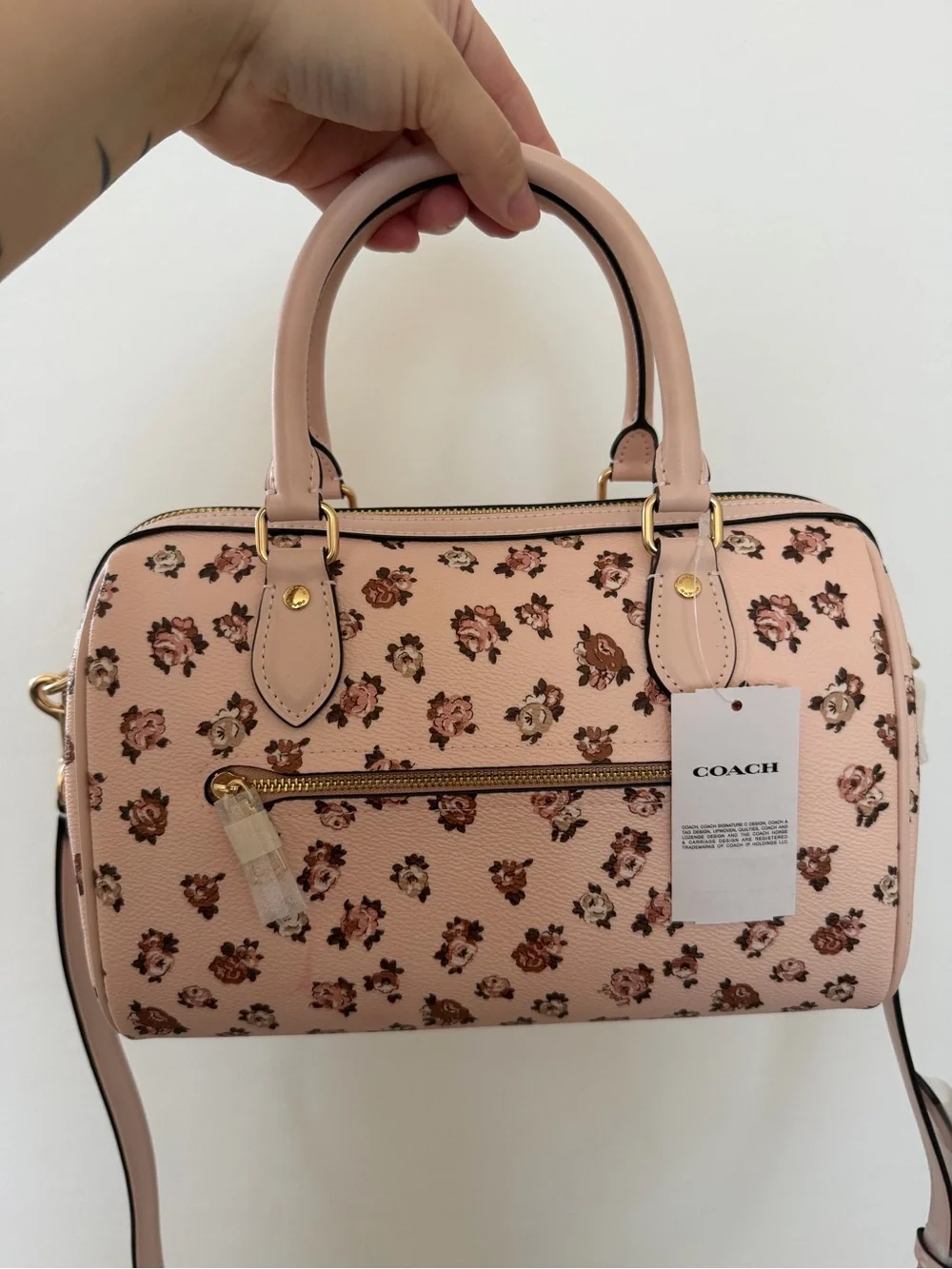 Coach structured satchel